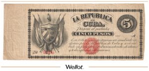 5 Песо 1869 Куба