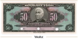 50 Гурдов 1973 Гаити Образец UNC